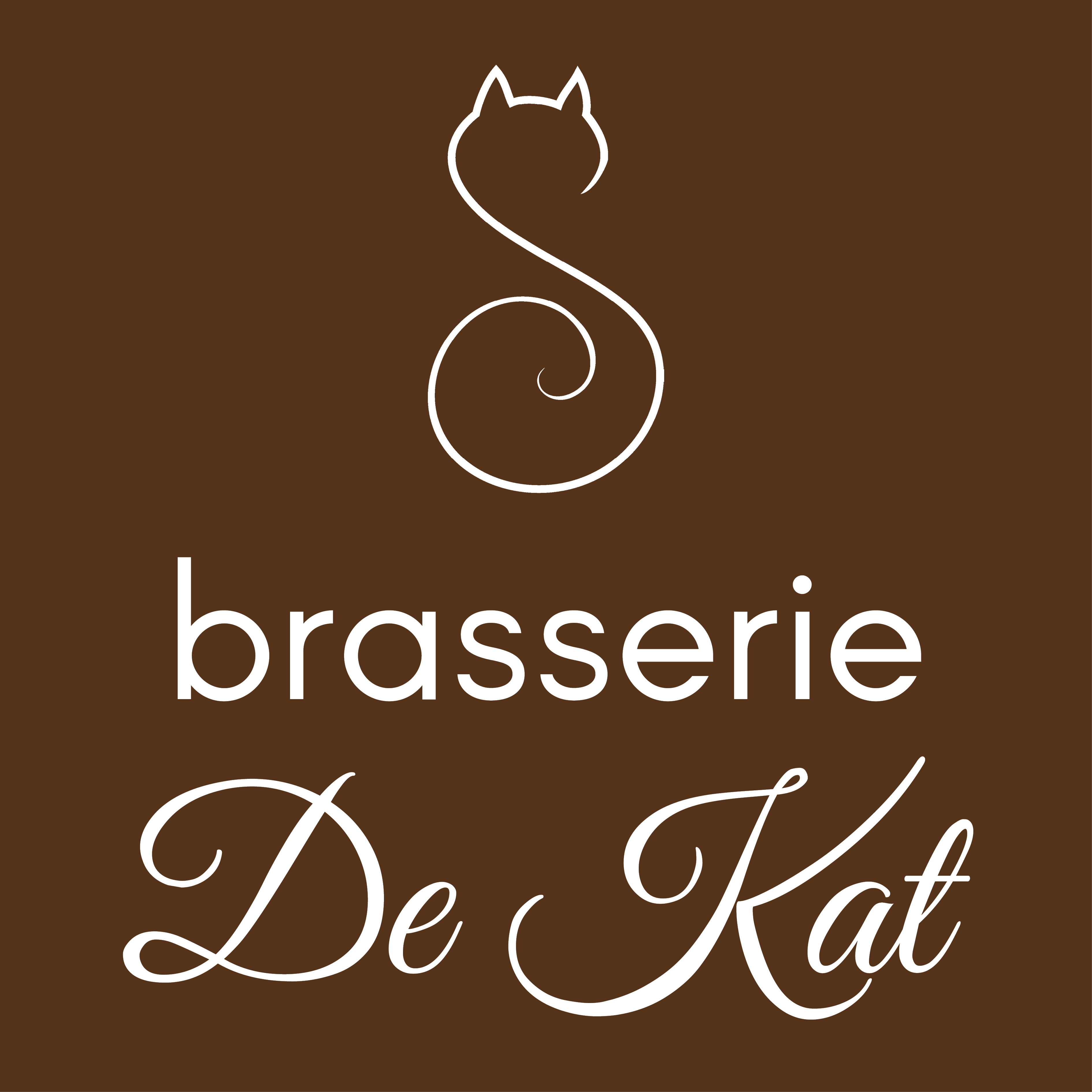Logo Brasserie De Kat bruin-wit RGB.png